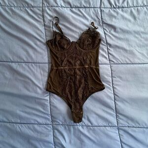 Forever 21 Black Lace Bodysuit